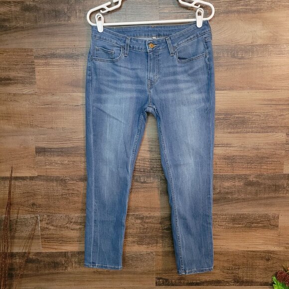 Levi's Jeans Size 31 Mid Rise Skinny Medium Light Wash Stretch Western Denim - Picture 1 of 11